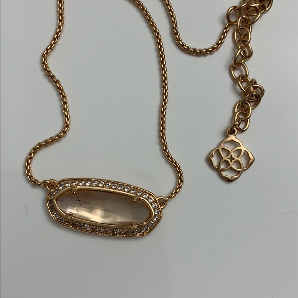 Kendra Scott Necklace Brown MOP Rose Gold